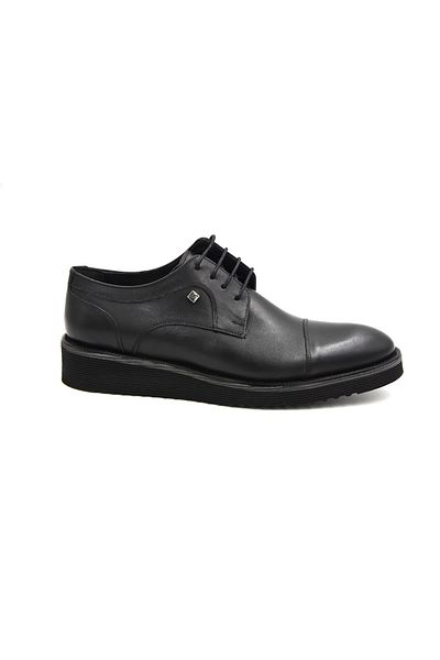 Fosco Genuine LeatherEvaSole Black Men's Casual Shoes