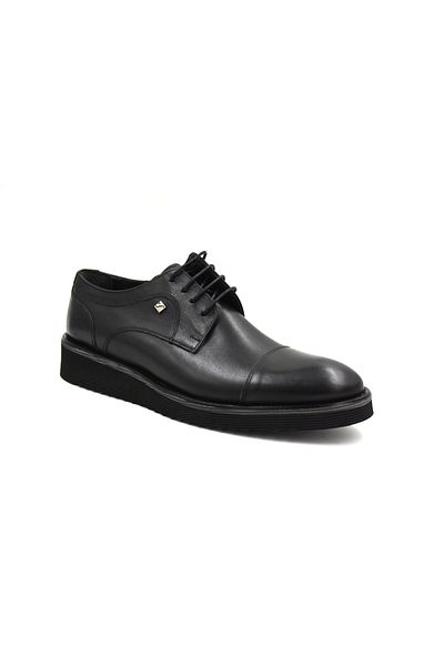 Fosco Genuine LeatherEvaSole Black Men's Casual Shoes