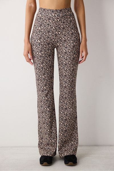 Penti Leopard Printed Flare (Spanish Leg) Tights