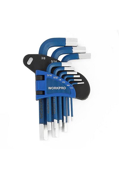 Workpro Shopff Key Set Professional Allen Cr-V Metric Short Size 9 Pieces Wp222014 New 1094518