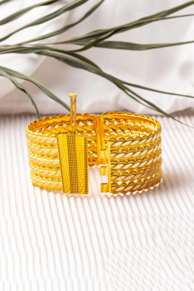 Bilezikci Erzurum Burma Tokalı Kelepçe Altın Bilezik