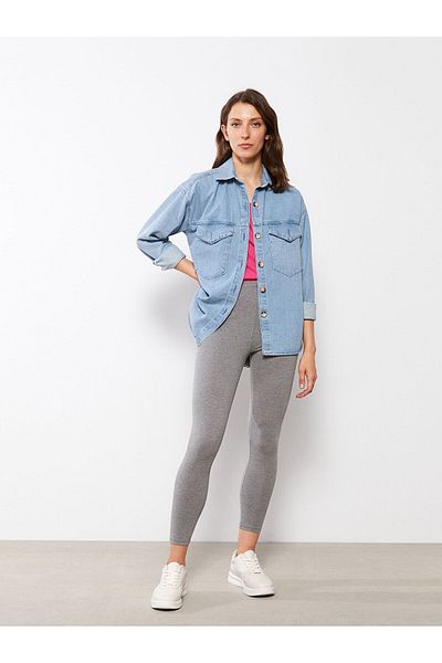 LC Waikiki LCW női elasztikus derékú tömör leggings