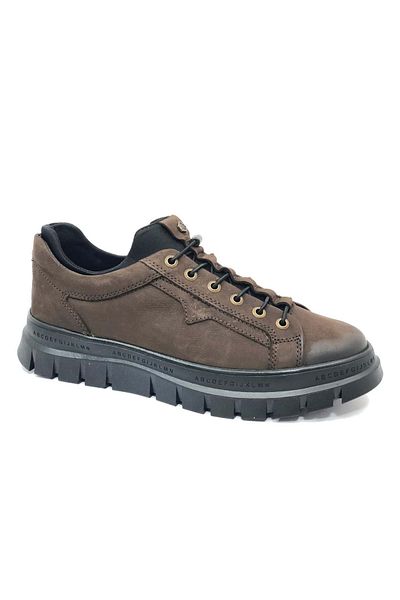 Hammer Jack 102-24802-m Alphen Δερμάτινα Casual Ανδρικά Παπούτσια Καφέ