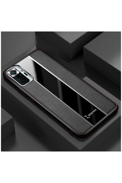Zebana حافظة متوافقة مع هاتف Xiaomi Redmi Note 10 Pro، حافظة جلدية فاخرة باللون الأسود