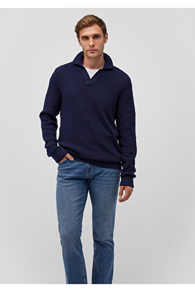 Mavi Polo Yaka Lacivert Kazak Slim Fit / Dar Kesim 0710225-84371
