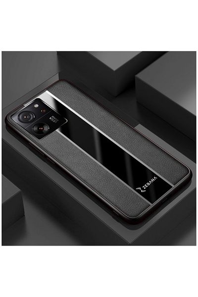 Zebana حافظة جلدية فاخرة متوافقة مع هاتف Xiaomi Mi 13t Pro باللون الأسود