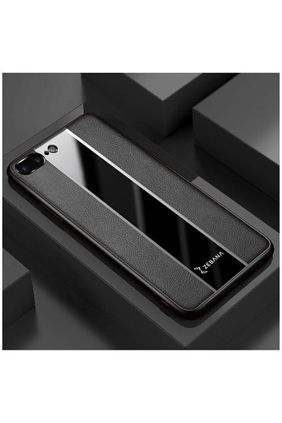 Zebana حافظة جلدية فاخرة متوافقة مع هاتف Apple Iphone 7 Plus باللون الأسود
