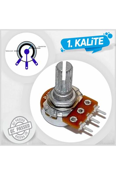 Arduino 500 kOhm Potansiyometre -Ayarlı Direnç