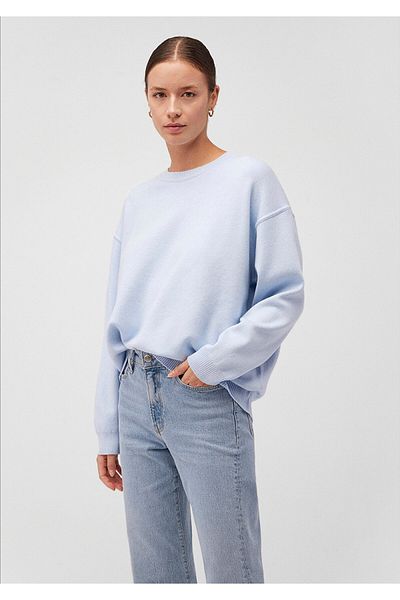 Mavi Modrý svetr Crew Neck Oversize / Široký střih 1710499 -70717