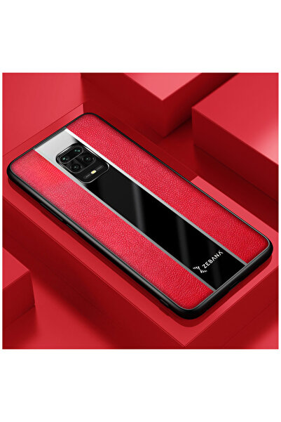 Zebana Xiaomi Redmi Note 9S Compatible Case Premium Leather Case Red