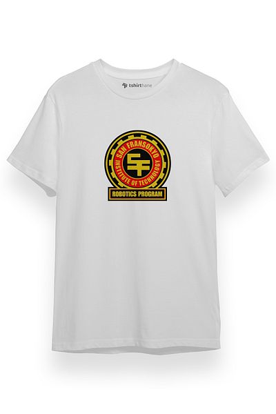 Tshirthane Big Hero 6 Πρόγραμμα Ρομποτικής Ινστιτούτου Τεχνολογίας του Σαν Φρανσόκιο Λευκό κοντομάνικο ανδρικό μπλουζάκι