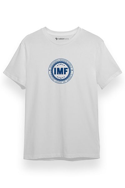 Tshirthane Mission Impossible Impossible Mission Force Λευκό κοντομάνικο ανδρικό μπλουζάκι