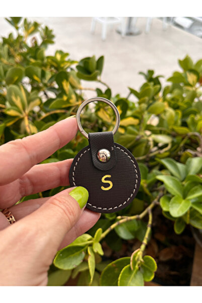 Pinkylola Harf Model Yuvarlak ' S 'harfli ' Safiano Acı Kahverengi Hakiki Der...