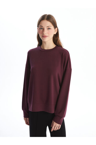 LC Waikiki Crew Neck Plain Oversize Women's Sweatshirt (W4)