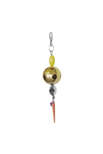 Wovna Bright Ball Bird Toy with Bells 3 Cm-14 cm