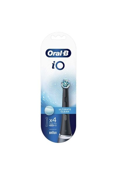 Oral-B iO Ultimate Clean Siyah Diş Fırçası Yedek Başlığı 4 Adet