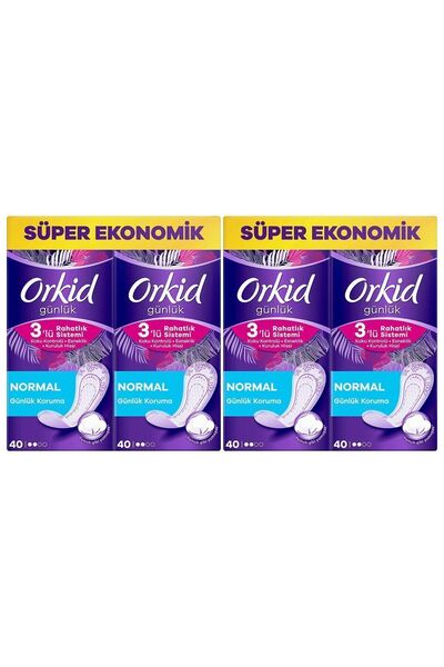 Orkid Günlük Ped Normal Dev Ekonomi Paketi 80 Ped*2