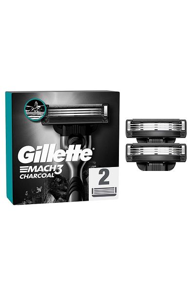 Gillette Mach3 Charcoal 2-piece Spare Shaving Blade Set