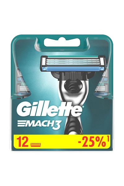 Gillette Mach3 Replacement Razor Blades 12 Pack