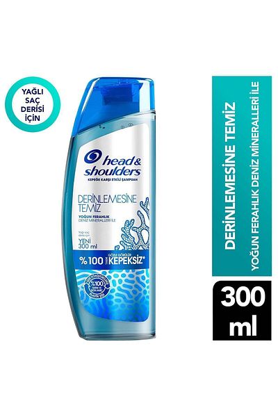 Head&Shoulders 300 ml Clean Shampoo Scalp Detox - Deeply
