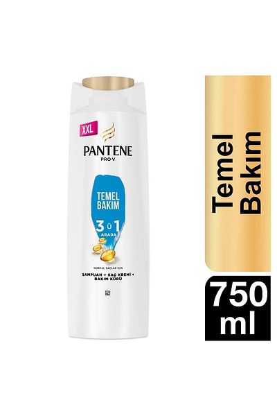 Pantene Shampoo 3 in 1 Classic Care 750 ml