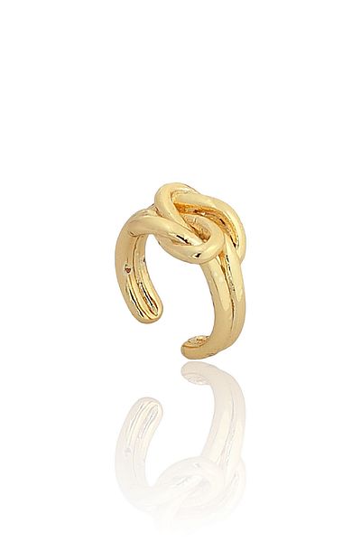 Çlk Accessories Premium ADjustable Plate Ring - knot DetaileD