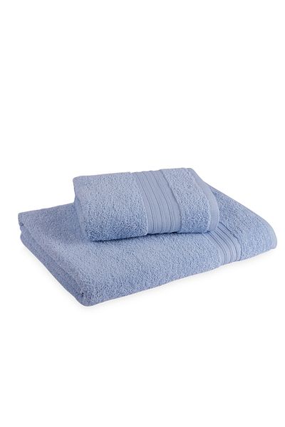 Fialka Πετσέτα Dobby Twill 2 Συσκευασία Μπλε 50x90