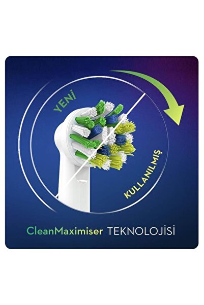 Oral-B Cross Action 8’lı Cleanmaximizer Teknolojili Yedek Fırça Başlığı