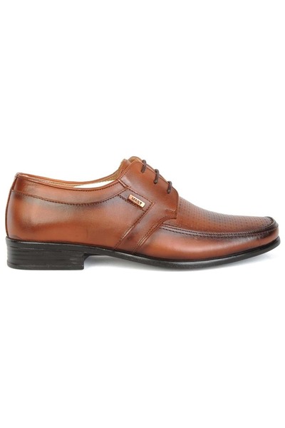 moda ayakkabım Moda Ayakkabı 7852 Taba Deri Günlük Erkek Kılasik Ayakkabı