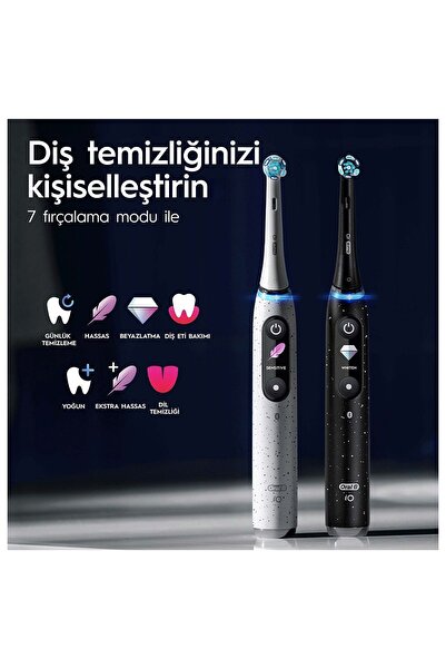 Oral-B iO 10 Şarjlı Diş Fırçası - Stardust Beyaz
