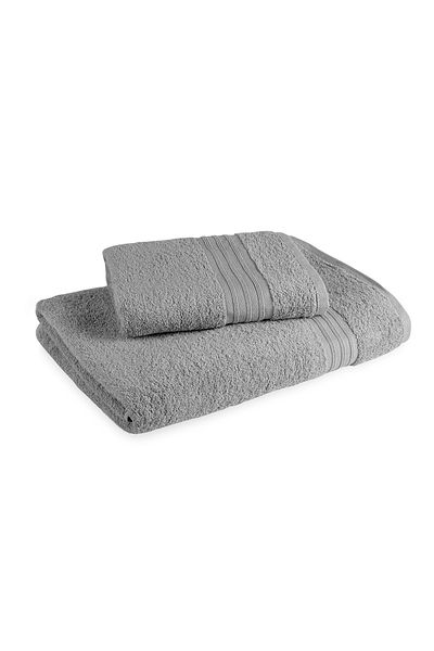Fialka Dobby Corded Towel Dark Gray 80x150