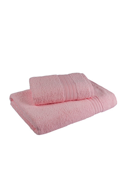 Fialka Рушник з армурою та бавовняною ниткою, 2 шт., пудра, 50x90