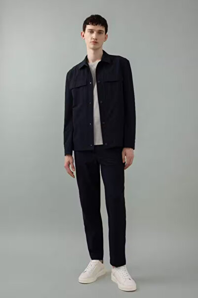 DeFacto Jogger Düz Paça Her Yöne Esneyen Pantolon Lacivert