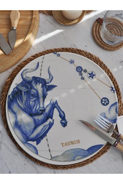 M'art Home Burçlar Boğa Pizza Sunum Tabağı