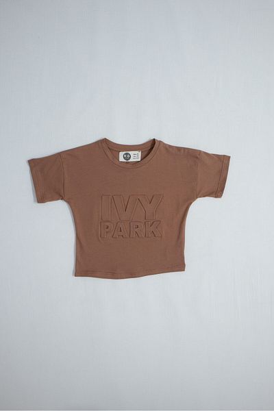 rg kidsstore Унисекс детска тениска с релефен щамп