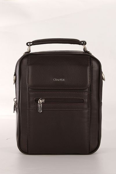 Grande 4588 100% Genuine Leather Men's Handbag Crossbody Bag Brown