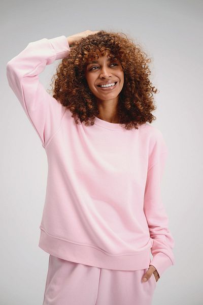 gothamvibes Hanorac oversize roz Timeless pentru damă