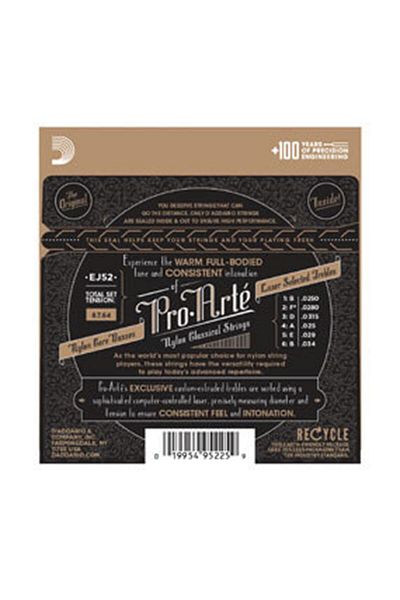Daddario Ej52 Alto Classic Guitar String 4/4