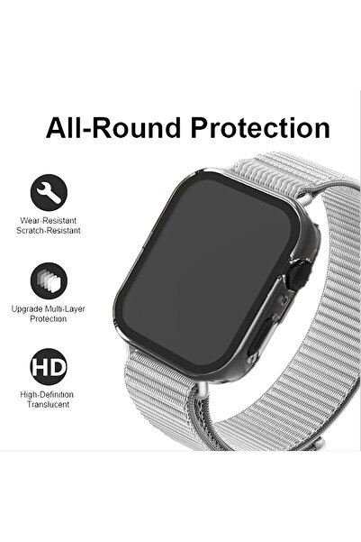 Fibaks Huawei Watch Fit 3 Compatible Case and Screen Protector 360 Full Protection Case Cover