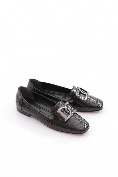 DGN Balerina de damă cu vârf plat, spate negru de pește 211752621