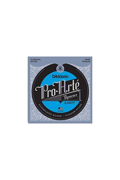 Daddario SET de corzi pentru chitară clasică EJ46TT, PRO-ARTE, DYNACORE, TITANIU D'Addario EJ46TT Hard Tension Pro