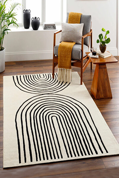 Chilai Home Smallpox Ekru Dekoratif Halı Dikdörtgen Djth