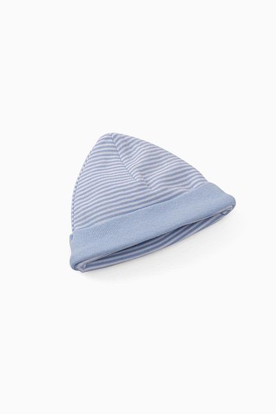 Uygun Bebe Blue Striped Newborn Hat