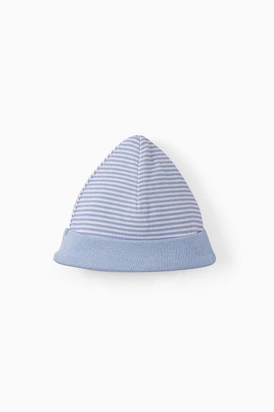 Uygun Bebe Blue Striped Newborn Hat