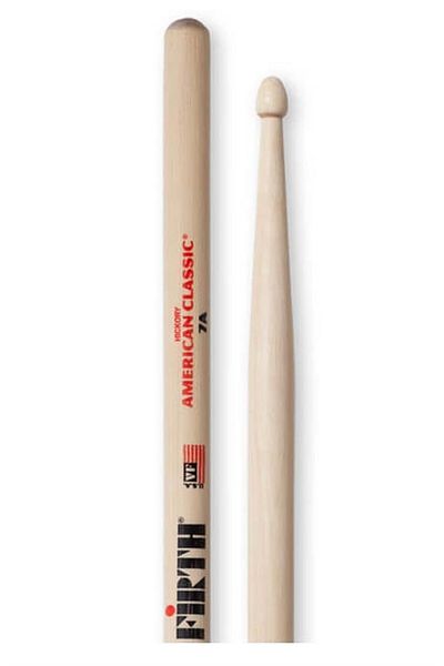VIC FIRTH Vıcfırth V7a Baguette (PAIR) Vıc 7a, Hıckory, 0.540"x15 1/2", Medium