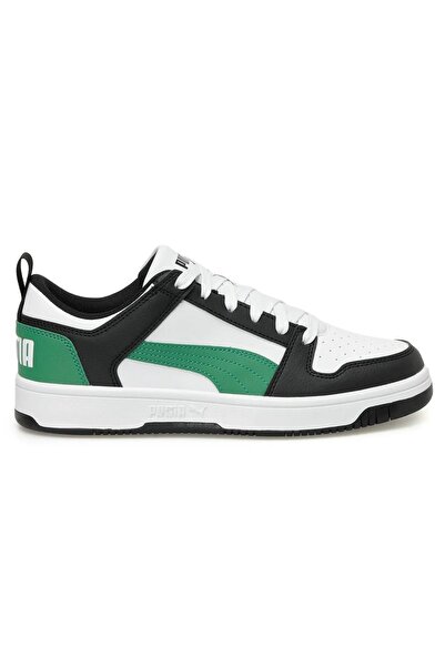 Puma 37049018 Rebound Layup Lo SL Jr Λευκό-Αρχειοθετικό Πράσινο-Μαύρο