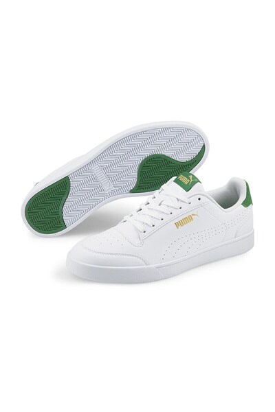 Puma Shuffle Perf Unisex Sneakers380150-09 White-team Gold-amazon Green