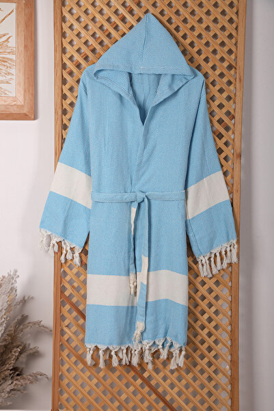 Buldan Authentic Collection Turkuaz Elmas Bornoz