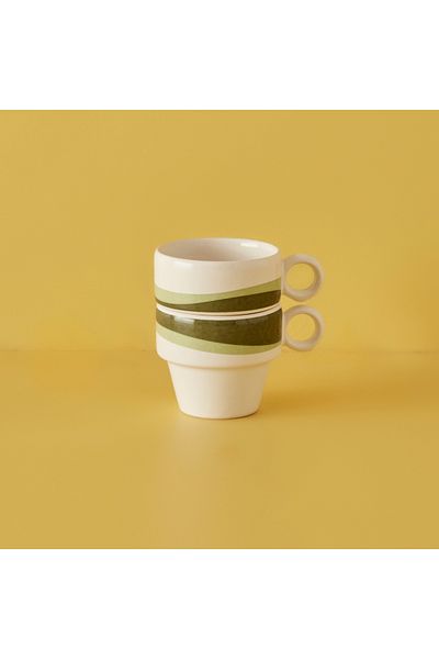 Bella Maison Green Flow Espresso Set of 2 - 105 Cc
