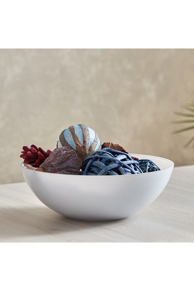 Home Box Adro Frosted Glass Decorative Bowl - 25x25x8.5 cm